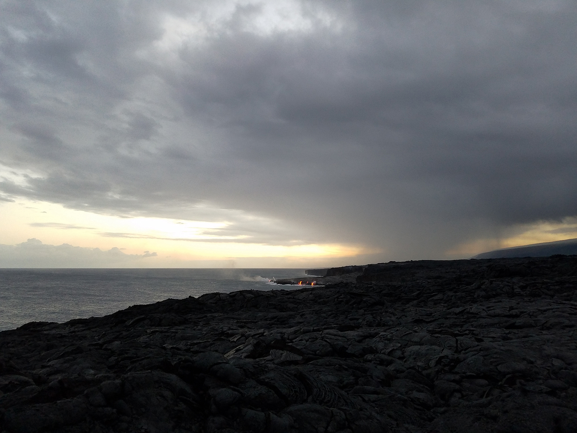 Lavafluss bei Kalapana Lavafluss bei Kalapana